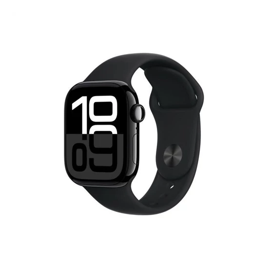 Apple Watch S10 GPS 46mm Jet Black Alu Case with Black Sport Band - S/M