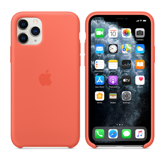 iPhone 11 Pro Silicone Case - Clementine (Orange)