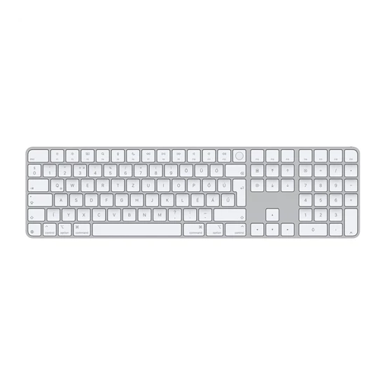 Apple Magic Keyboard (2024) w Touch ID and Numeric Keypad - Hungarian - White Keys