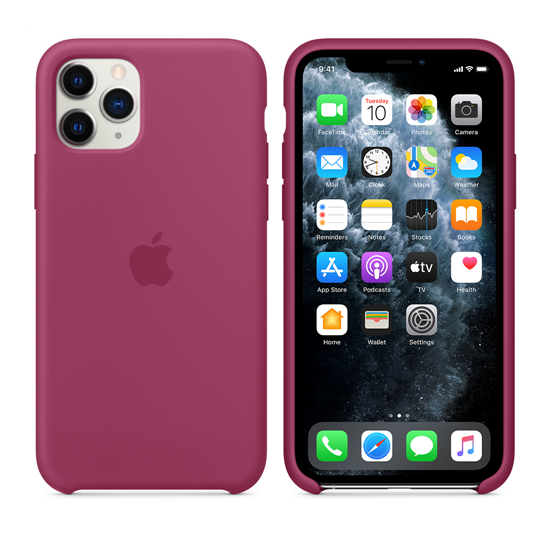iPhone 11 Pro Max Silicone Case - Pomegranate