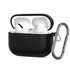 AirPods Pro 3 szilikon tok fekete karabíneres