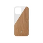 Kép 1/4 - Native Union Clic Wooden, white - iPhone 12/12 Pro