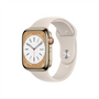 Kép 1/3 - Apple Watch Series 8 GPS + Cellular – 45 mm-es aranyszínű rozsdamentesacél tok, csillagfény sportszíj