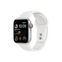 Kép 1/2 - Apple Watch SE (2022) GPS + Cellular – 40 mm-es ezüstszínű alumíniumtok, fehér sportszíj
