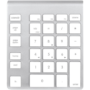Kép 1/3 - NewerTech 28-Key Wireless Aluminum Numeric Keypad. White Color / Bluetooth
