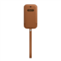 Kép 1/2 - iPhone 12 mini Leather Sleeve with MagSafe - Saddle Brown