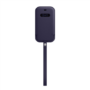 Kép 1/2 - iPhone 12 mini Leather Sleeve with MagSafe - Deep Violet
