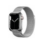 Kép 1/2 - Apple Watch S7 Cellular, 41mm Silver Stainless Steel Case with Silver Milanese Loop