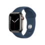 Kép 1/2 - Apple Watch S7 Cellular, 41mm Graphite Stainless Steel Case with Abyss Blue Sport Band - Regular