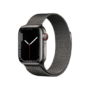 Kép 1/2 - Apple Watch S7 Cellular, 41mm Graphite Stainless Steel Case with Graphite Milanese Loop