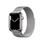 Kép 1/2 - Apple Watch S7 Cellular, 45mm Silver Stainless Steel Case with Silver Milanese Loop