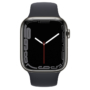 Kép 2/2 - Apple Watch S7 Cellular, 45mm Graphite Stainless Steel with Midnight Sport Band - Regular 