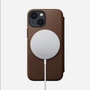Kép 2/4 - Nomad MagSafe Rugged Folio, brown - iPhone 13 mini