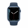 Kép 2/2 - Apple Watch S7 GPS, 45mm Blue Aluminium Case with Abyss Blue Sport Band - Regular