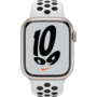 Kép 2/2 - Apple Watch Nike S7 GPS, 41mm Starlight Aluminium Case with Pure Platinum/Black Nike Sport Band - Regular