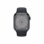 Kép 2/3 - Apple Watch Series 8 GPS + Cellular – 41 mm-es grafitszínű rozsdamentesacél tok, éjfekete sportszíj